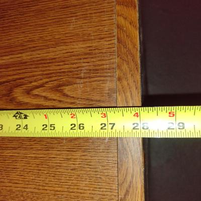 Wood Finish Media Stand- Approx 28" x 14 1/2" x 23 1/2" Tall (K)
