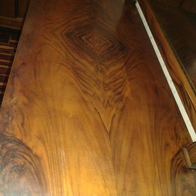 Vintage Wooden Two Over Two Drawer Dresser with Mirror and Barley Twist Accents- Approx 43" Wide (K)