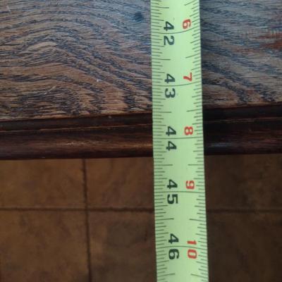 Antique Oak Table- Approx 44" x 41" x 28 1/2" Tall (K)