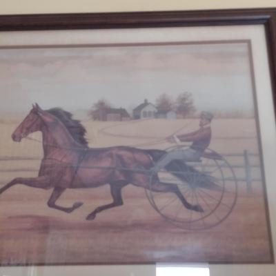'Grandad's Favorite' by Judith Zimmers Blinn- Signed and Numbered Print Framed Under Glass- #247/950 (K)