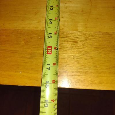 Wooden Work Table/Kitchen Island on Casters- Approx 24" x 18" x 32" Tall (K)