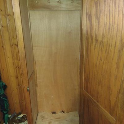 Wooden Storage Cabinet- Approx 23 1/2" Wide, 17 1/2" Deep, 72" Tall (K)