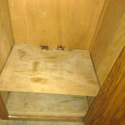 Wooden Storage Cabinet- Approx 23 1/2" Wide, 17 1/2" Deep, 72" Tall (K)