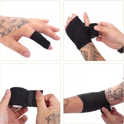 12-Pack InkSoul Tattoo Artist Self Adherent Cohesive Bandage Wraps Two-Way Elastic