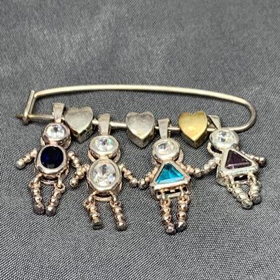 Lot 305: Sterling Silver Birthstone Charms & Spacers 12.61gtw