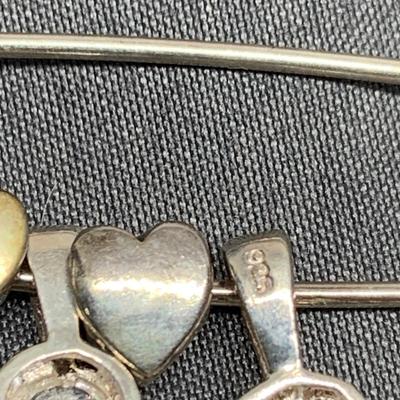 Lot 305: Sterling Silver Birthstone Charms & Spacers 12.61gtw