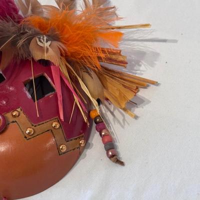 Two Tribal Coconut Masks by Bonnie (LR-DZ)