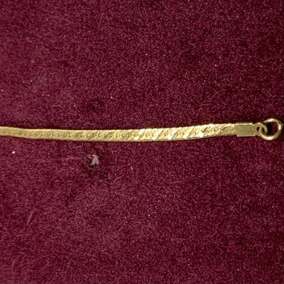 Lot 307: 14k V10T Italy Tri-Colored Gold7”Chain 2.08 Twg