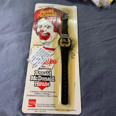 Lot 500: Large Assortment of Vintage McDonald’s Memorabilia Pins, Watches and More