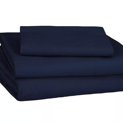 Soft Microfiber Sheet Set with Elastic Pockets - Twin XL, Navy