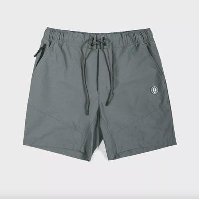 Bearded Goat Rover Hybrid Shorts in Balsam Green Outdoor Shorts