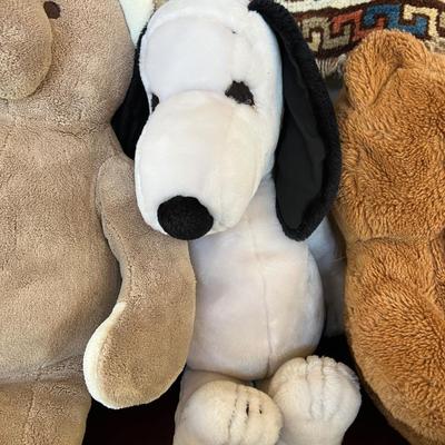 Vintage Stuffed Animal Lot - Snoopy, Kermit, Dakin