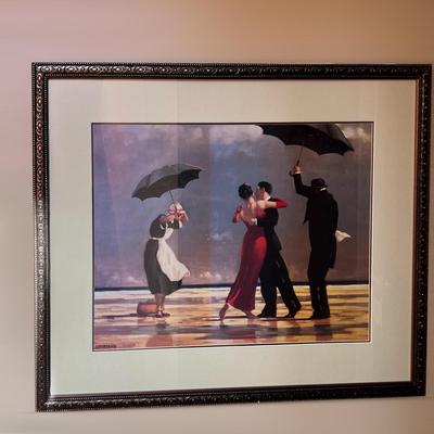 Professionally Framed The Singing Butler Print - Vettriano 28"x34"