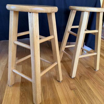 Pair of Solid Wood John Thomas Stools (DR-BM)