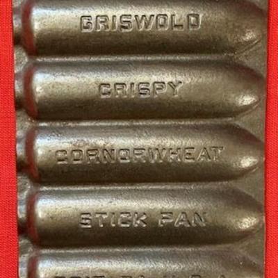 Griswold Cast Iron Crispy Corn Or Wheat Stick Pan