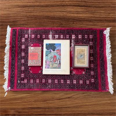 Persian Accent Rug, Urdu Manuscript, and More (LR-DZ)