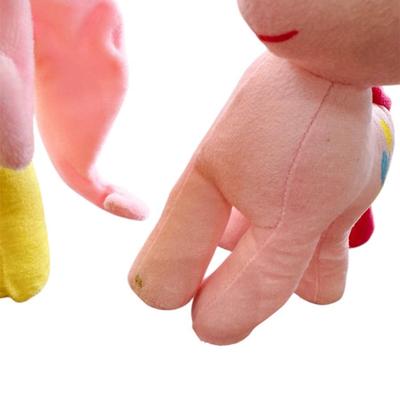 Lot of 4 x My Little Pony Series 9” Stuffed Toys - Apple Jack, FlutterShy, Pinkie Pie & Rarity Unicorn Small stain on Pinkie Pie’s foot.