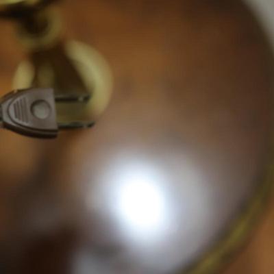 STIFFEL Vintage Brass Floor Lamp with Center Table