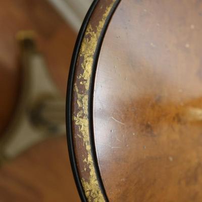 STIFFEL Vintage Brass Floor Lamp with Center Table