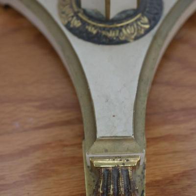 STIFFEL Vintage Brass Floor Lamp with Center Table