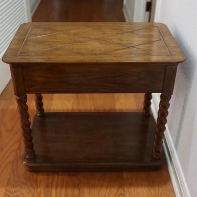 DAVIS Barley Twist Single Drawer End Table