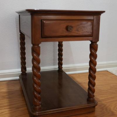 DAVIS Barley Twist Single Drawer End Table