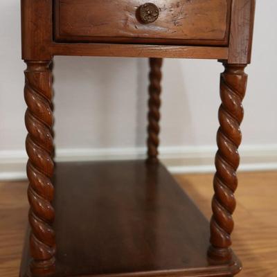 DAVIS Barley Twist Single Drawer End Table