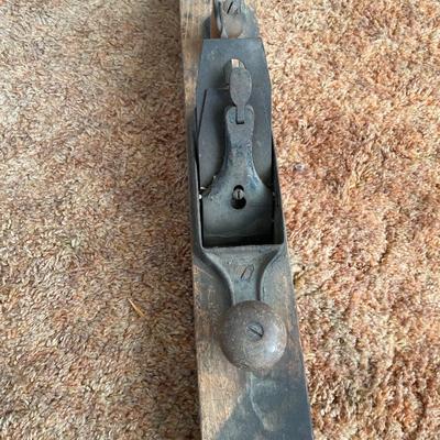Vintage hand plane & hand crank