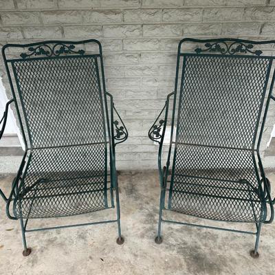 Pair of Wrought Iron Chairs