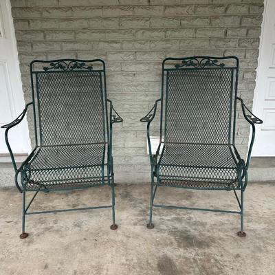 Pair of Wrought Iron Chairs