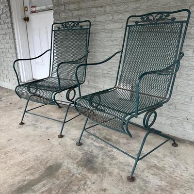 Pair of Wrought Iron Chairs