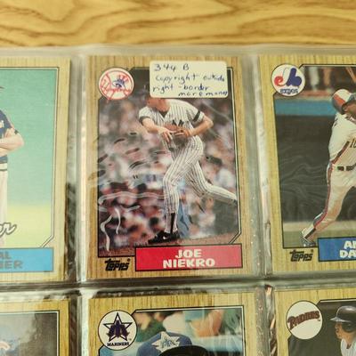 1987 Topps Baseball cards Complete Set