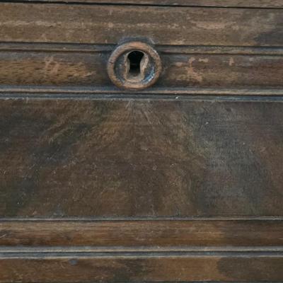 LOT 1: Antique Dry Sink with Marble Top: Natural Markings w/No Cracks