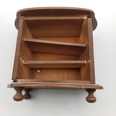 Lot of 5 Wind Up Music Box Inserts (Metal, 3 Working / 2 Non-Working), Wooden Music Box (As-Is, For Parts) Switzerland Sankyo Japan