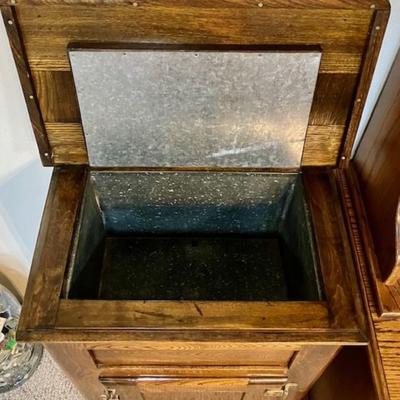 Vintage Oak Ice Box