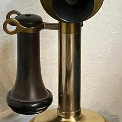 Antique Kellogg Brass Telephone