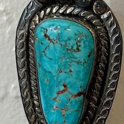 Sterling Silver & Turquoise Bolo Tie