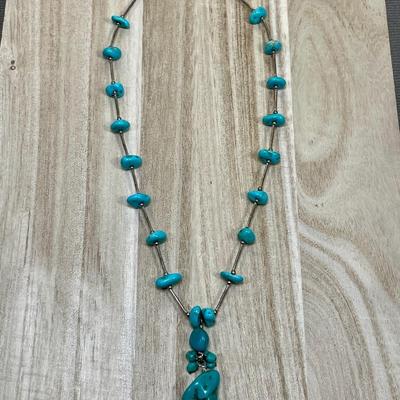 Sterling Silver and Turquoise Necklace