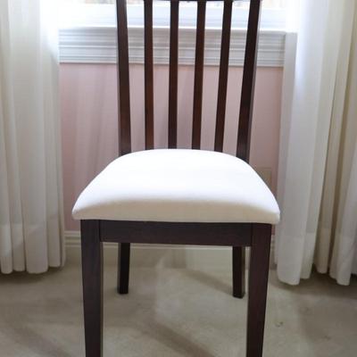 Single Wood Chair with Cushion