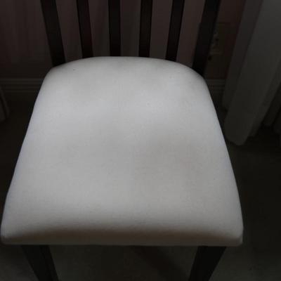 Single Wood Chair with Cushion