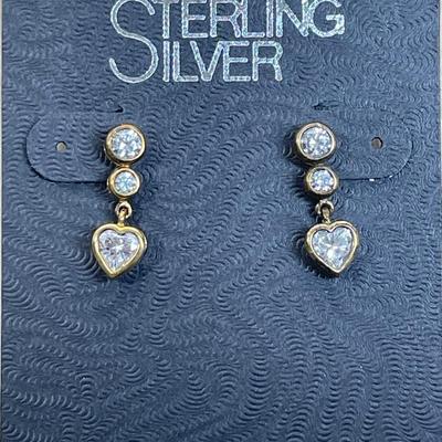 CZ and Sterling silver Earrings