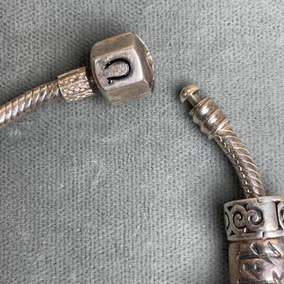 Chamilia Sterling Silver Bracelet and Bead Charms