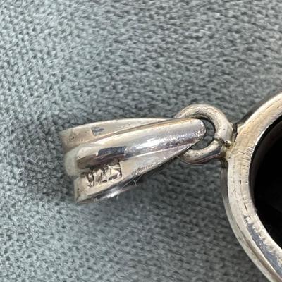 Faceted Smoky Quartz Sterling Pendant