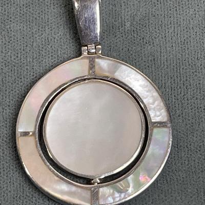 Mother of Pearl and Sterling silver Pendant