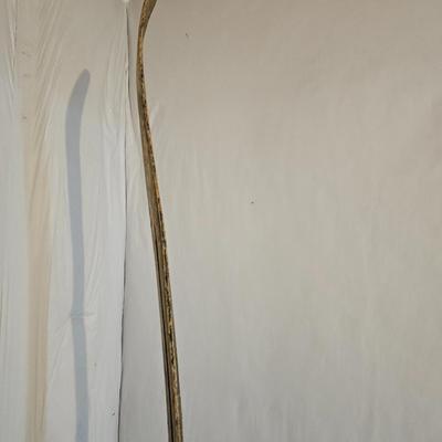 Antique wooden Ski's with poles -