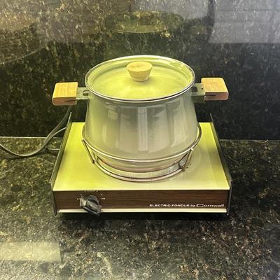Vintage Cornwall Electric Fondue Pot and Burner