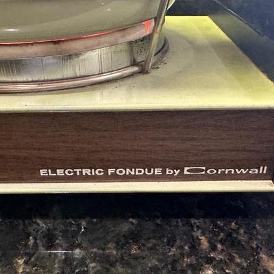 Vintage Cornwall Electric Fondue Pot and Burner