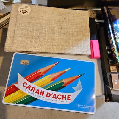 Large amount of Office supplies - small file cabinet - metal storage box - and small office tools