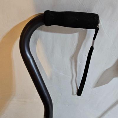 Adjustable aluminum cane and a Gripper stick tool