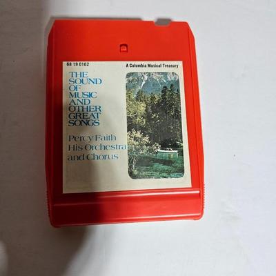 Seven 8 track cassettes in near mint condition - all soundtracks Rocky - Songbird and more